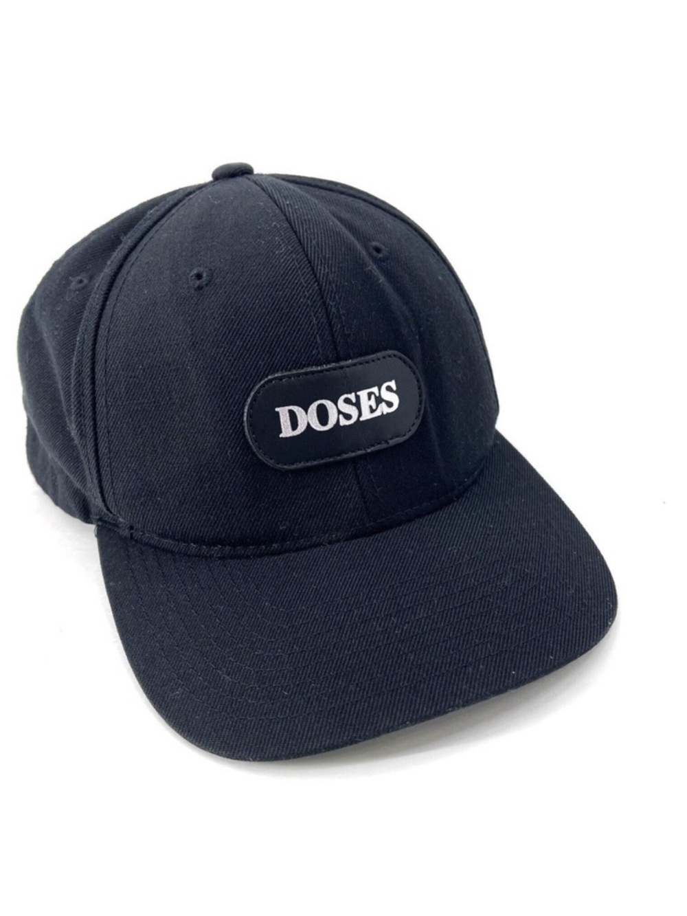 Daily Doses Black Spellout Logo Mens Strapback Cap Hat
